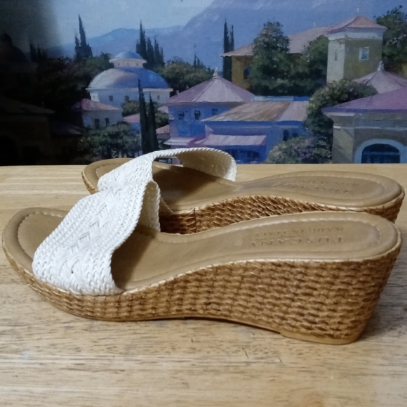 💑Tuscany by easy streets Florence wedge sandal🛍Made In Italy🇮🇹Cute! Like🆕💃 - Picture 8 of 9